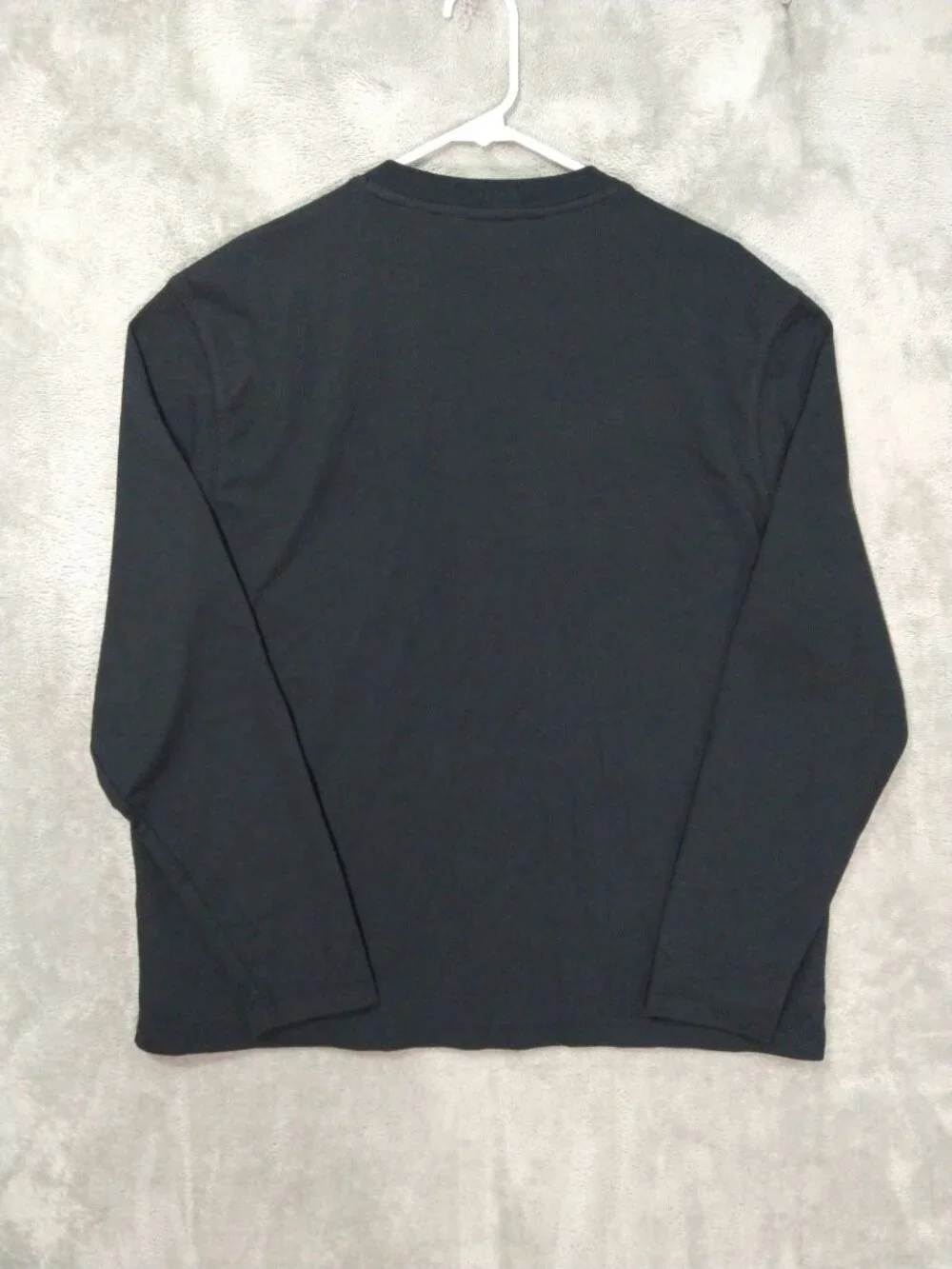 Banana Republic Shirt Mens XL Black Henley Thermal Waffle Knit Long Sleeve